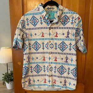 My Boyfriend's Santa Fe Inspired Button Down Shirt